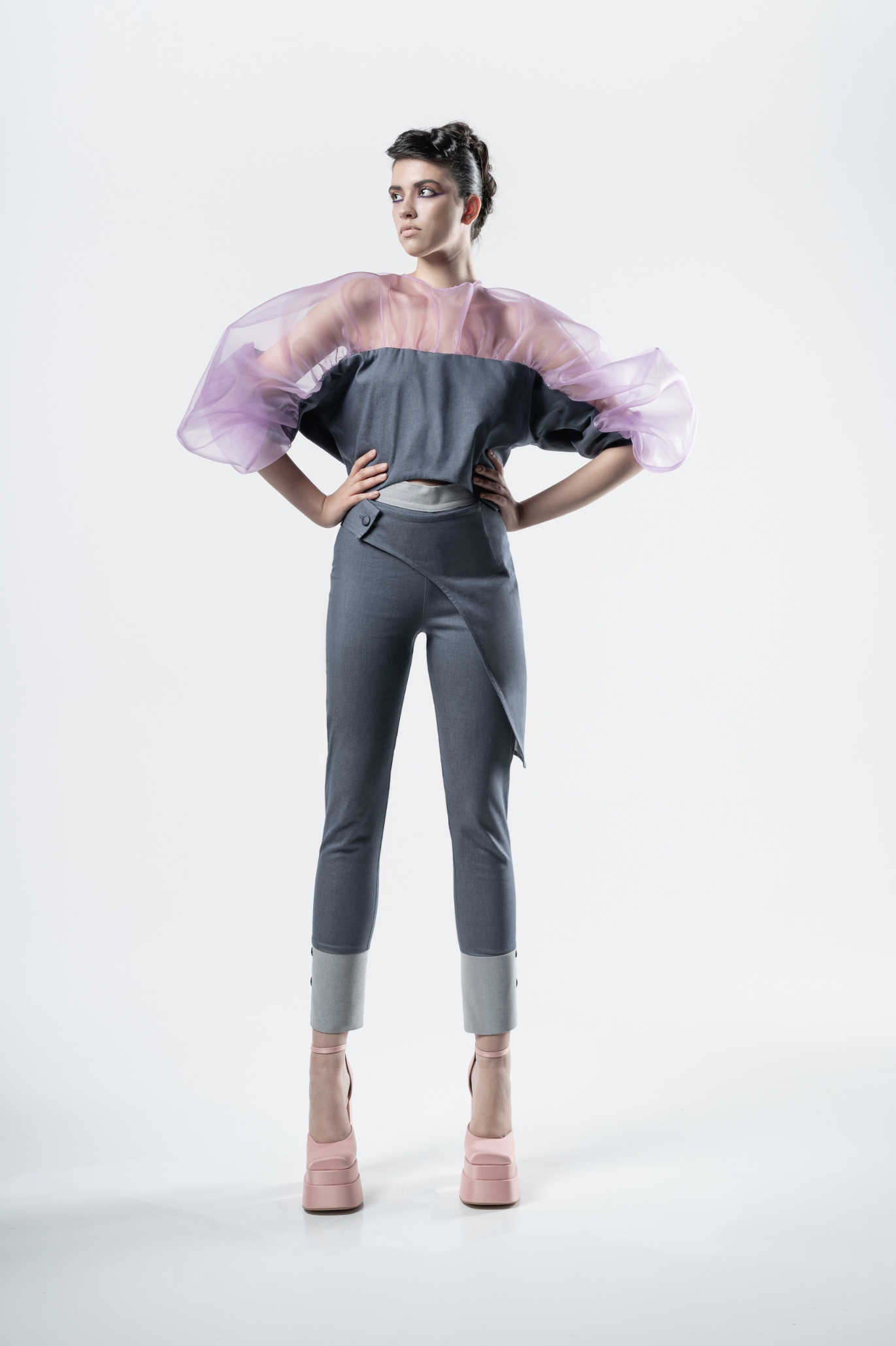 OVERSIZED ORGANZA TOP